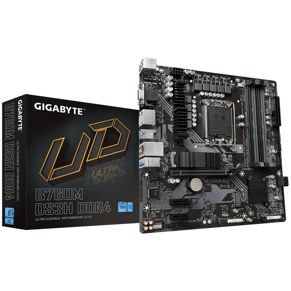 B760M H DDR4/INTEL LGA1700/MATX/2x DDR4 up to 64GB/3200MHz/PCIe 4.0 x1 3.0 x1/M.2 x2