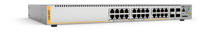 L2+ switch with 24 x 10/100/1000T PoE ports and 4 x 100/1000X SFP ports AU Power Cord