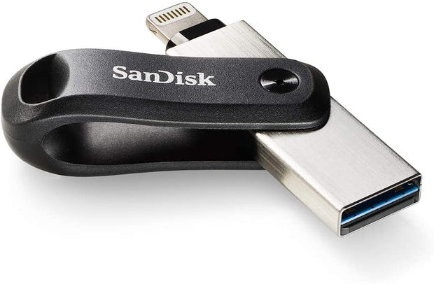 SanDisk iXpand Flash Drive Go, SDIX60N 64GB, Black, iOS, USB 3.0, 2Y