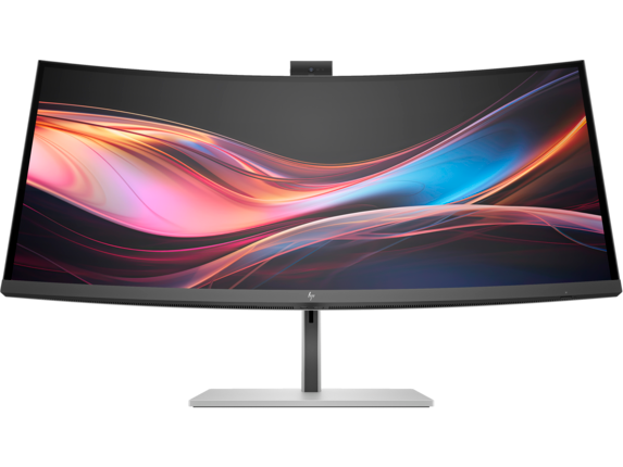 HP SERIES 7 PRO 734PM, 34" CURVED WQHD IPS, 21:9, 3440x1440, 5MP WEBCAM, SPEAKERS, TB4 (100W PD), DP+HDMI, RJ45, Tilt, Swivel, Height, 3Yrs (Replaces