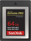 SanDisk Extreme PRO CFexpress Card Type B, SDCFE 64GB, 1500MB/s R, 800MB/s W, 4x6, Limited Lifetime
