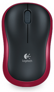 Logitech Wireless Mouse M185 - Red