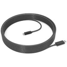 Logitech Strong USB-A to USB-C Cable: 10 meters (32.8 ft) USB-C extension cable for tight spaces: 152mm (6 in)
