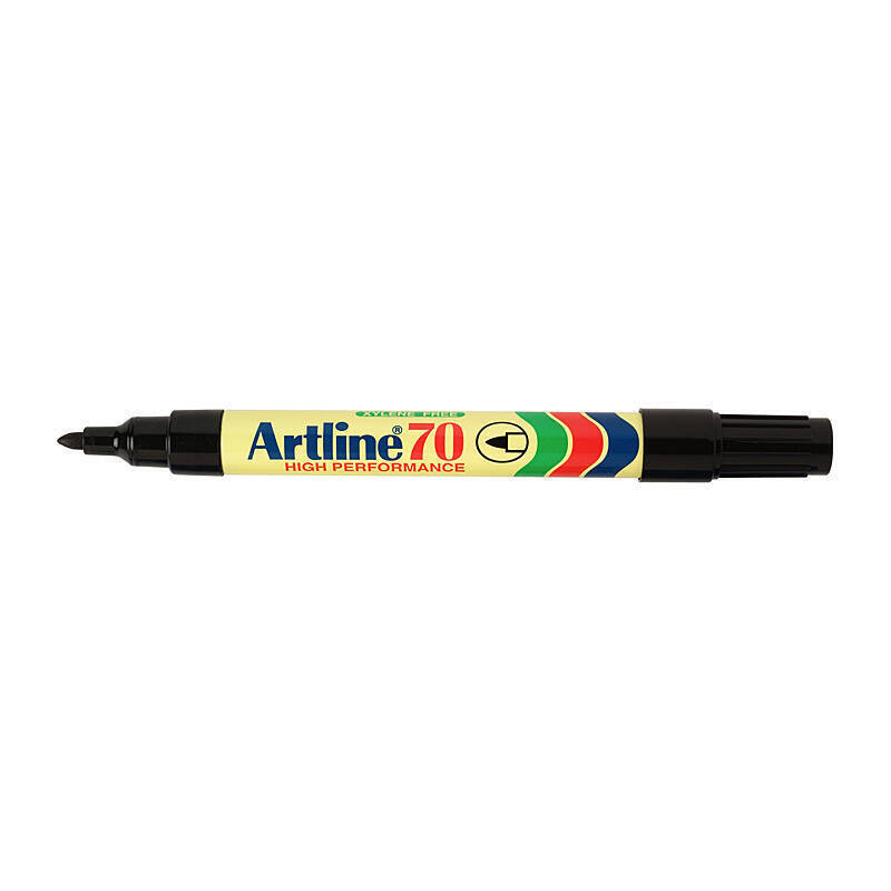Artline 70 Perm Mkr Blk Bx12 Black