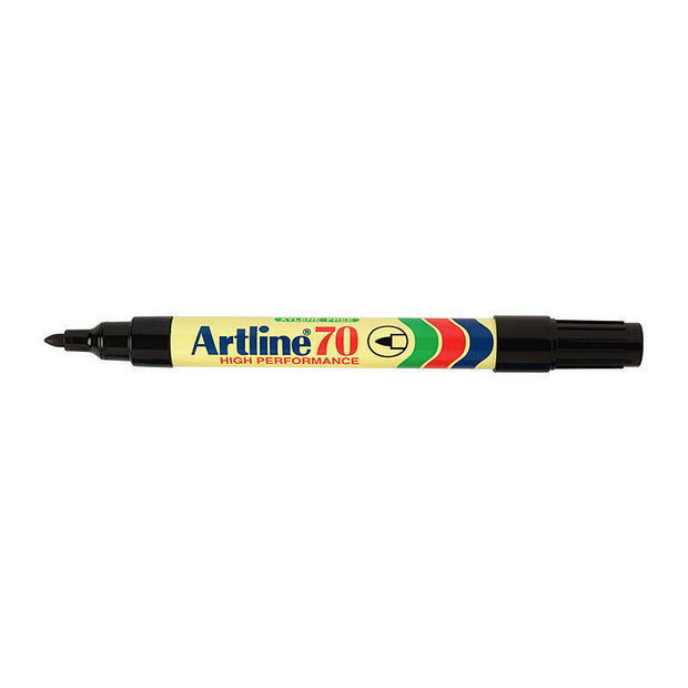 Artline 70 Perm Mkr Blk Bx12 Black