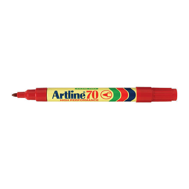 Artline 70 Perm Mrker Bx12 Red