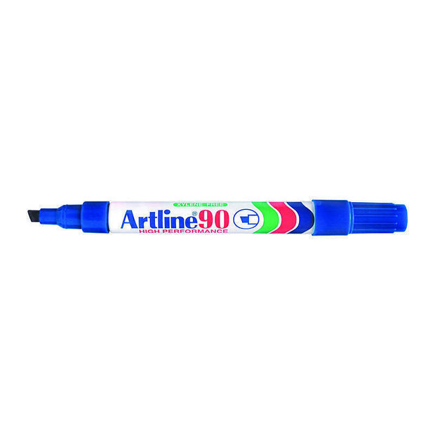 Artline 90 Perm Mrker Blu Bx12 Blue