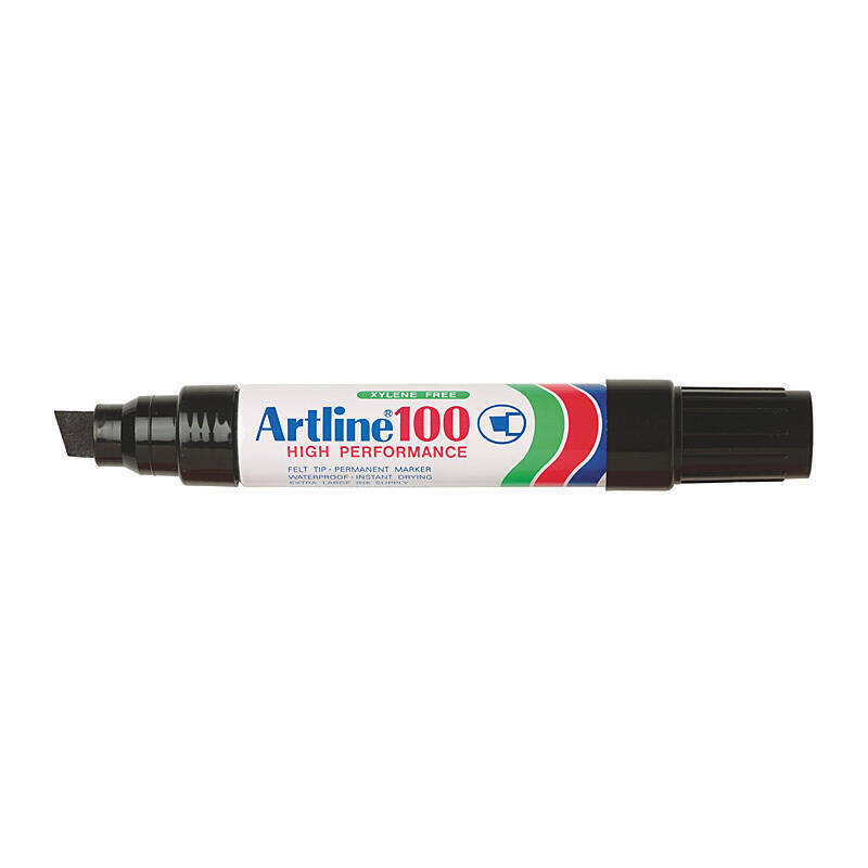 Artline 100 Perm Mrker Blk Bx6 Black
