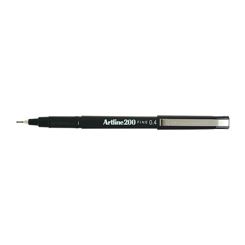Artline 200 Fline Pen Blk Bx12 Black