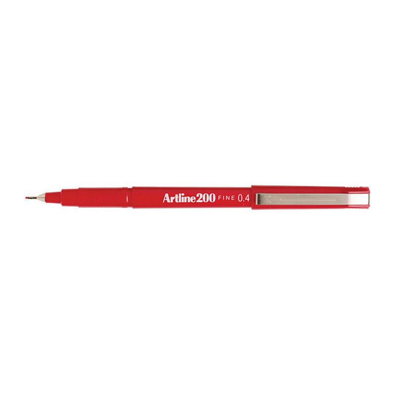 Artline 200 Fline Pen Bx12 Red