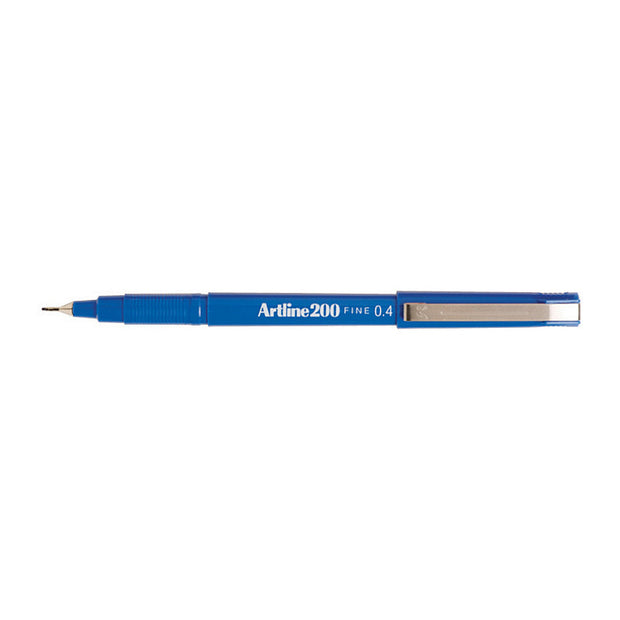 Artline 200 Fline Pen Blu Bx12 Blue