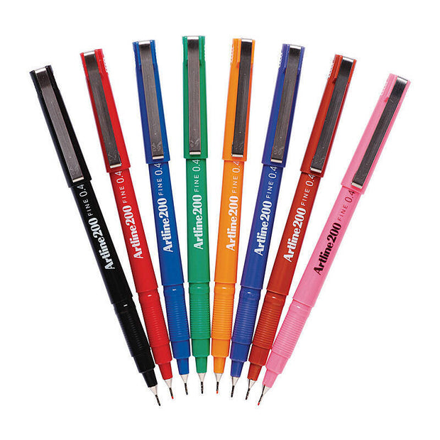 Artline 200 Fline Pen Ast Bx12 Assorted