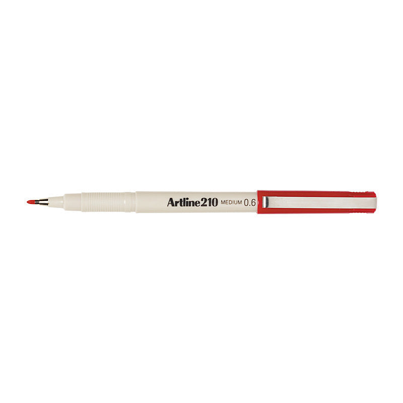 Artline 210 Pen 0.6mm Bx12 Red