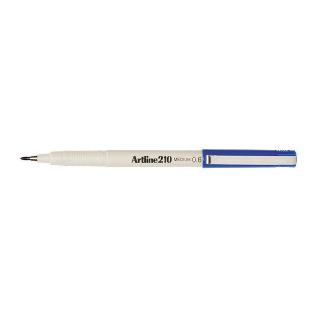 Artline 210 Pen 0.6mm Blu Bx12 Blue