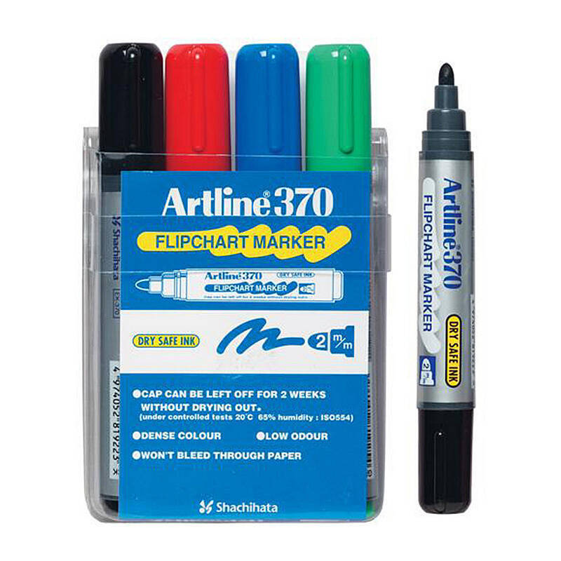 Artline 370 FChrt Mkr Ast Wlt4 Assorted
