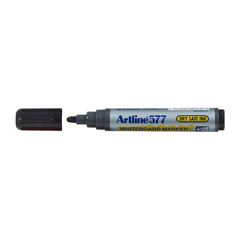 Artline 577 W/Bd Mrkr Blk Bx12 Black
