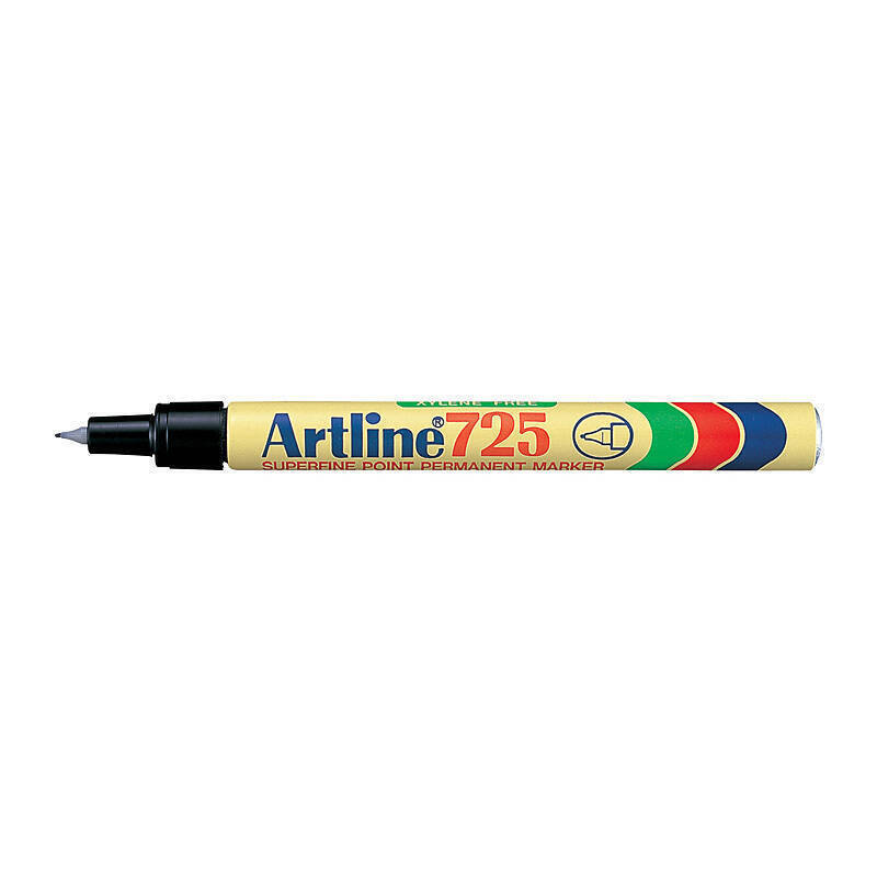 Artline 725 Perm Mrkr Blk Bx12 Black