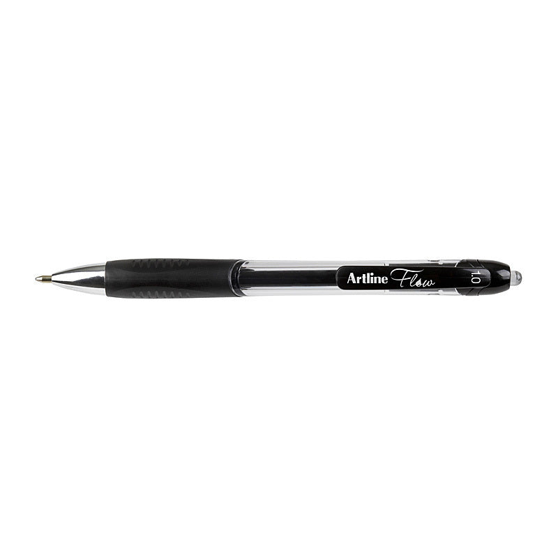 Artline Flow Retr Pen Blk Bx12 Black