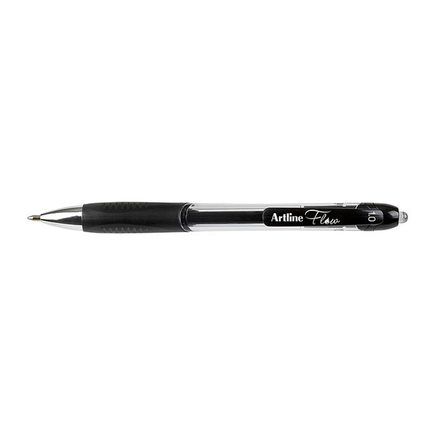 Artline Flow Retr Pen Blk Bx12 Black