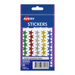 Avery Small Star Asst Bx10 Assorted colour