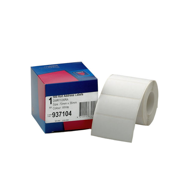 Avery Disp Address 70X36 Rl500 White