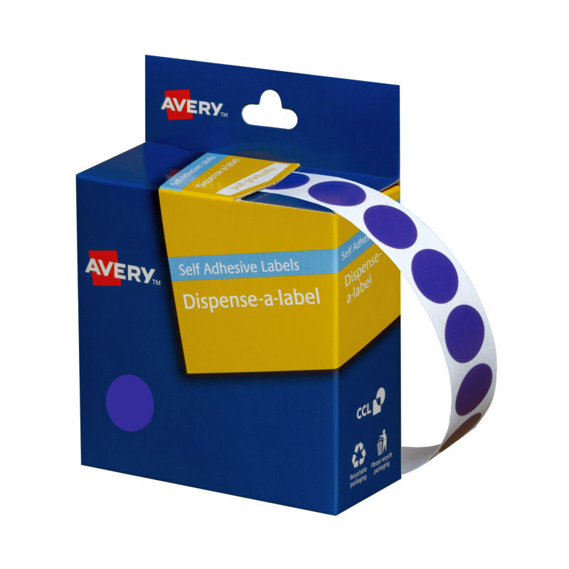 Avery Disp 14mm Roll1050 Blue