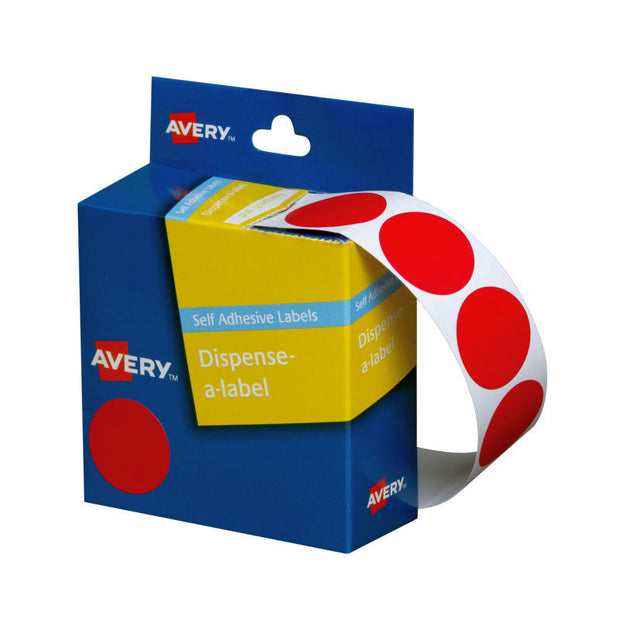 Avery Disp 24mm Roll500 Red
