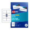 AV Badge Refill L7418 8Up Pk25 White