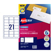 AV Lsr Lbl QP L7160 21Up Pk20 White