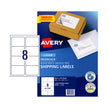 AV Laser Label L7165 8Up Pk100 White