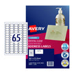 AV Lsr Lbl Clr L7551 65Up Pk25 Clear