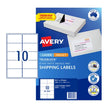 AV Laser Lbl L7173 10Up Pk100 White