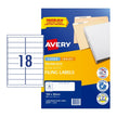Avery LabelL7172 18UP Pk25 Bx5 White
