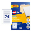 AV File Label L7170 24UP Pk25 White