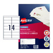 AV Laser Lbl L7163 14Up Pk250 White