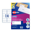 Avery LsrLabel L7163 14UP Pk40 White
