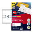 AV LIP Lbl QP 14Up L7163 Pk10 White