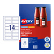Avery Lbl Rect L7123 14Up Pk10 White