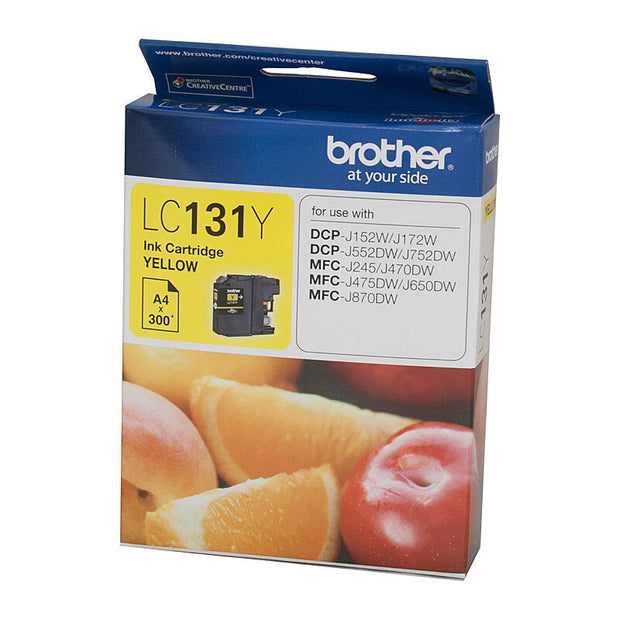 Brother LC131 Ink Cart up to 300 pages Yellow