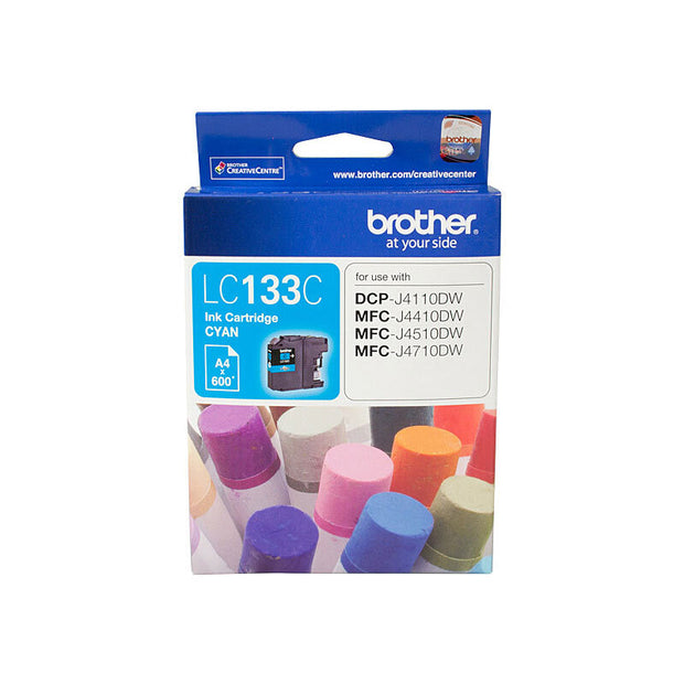 Brother LC133 Ink Cart up to 600 pages Cyan
