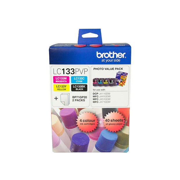 Brother LC133 Photo Value Pack up to 600 pages per colour