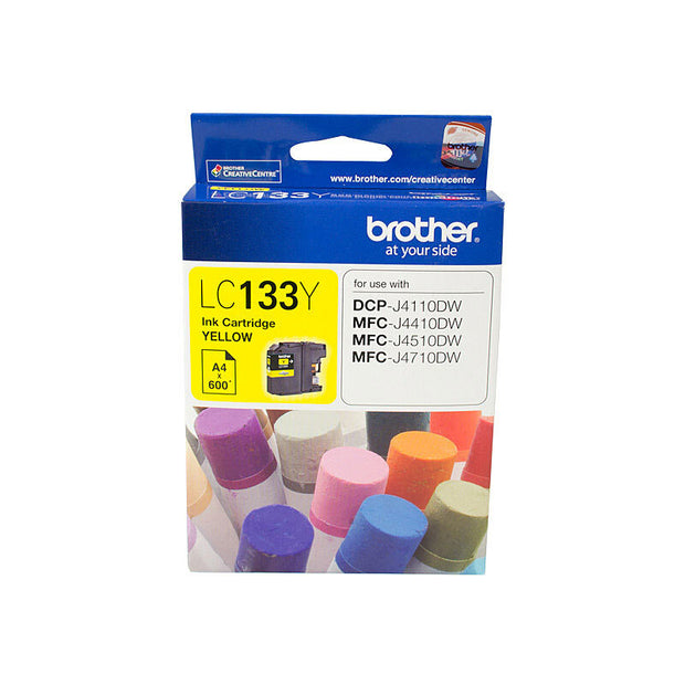 Brother LC133 Ink Cart up to 600 pages Yellow