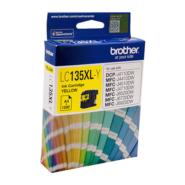 Brother LC135XL Yell Ink Cart up to 1200 pages Yellow