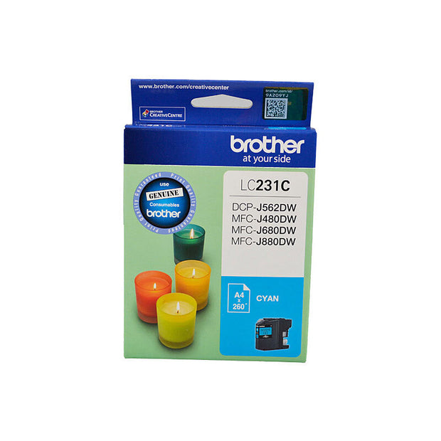 Brother LC231 Ink Cart Up to 260 pages Cyan