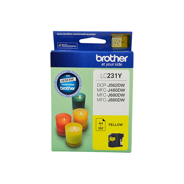 Brother LC231 Ink Cart Up to 260 pages Yellow