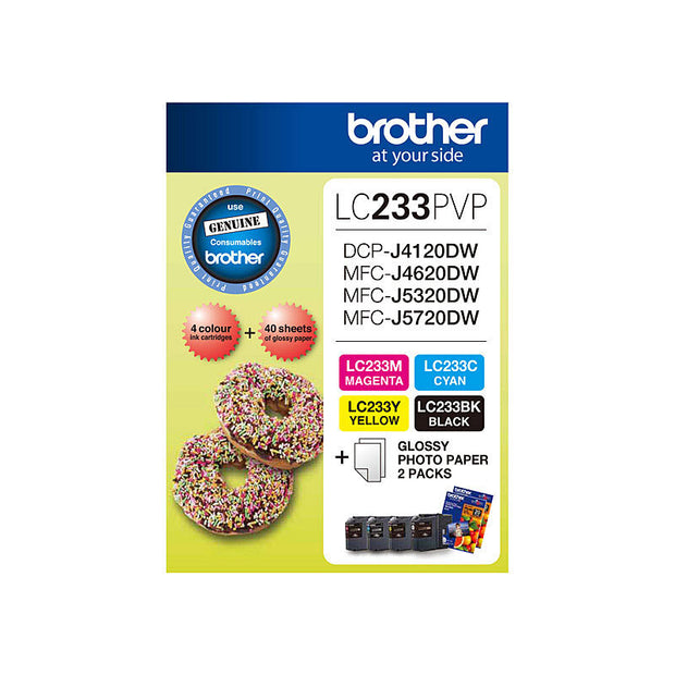 Brother LC233 Photo Value Pack Refer to singles