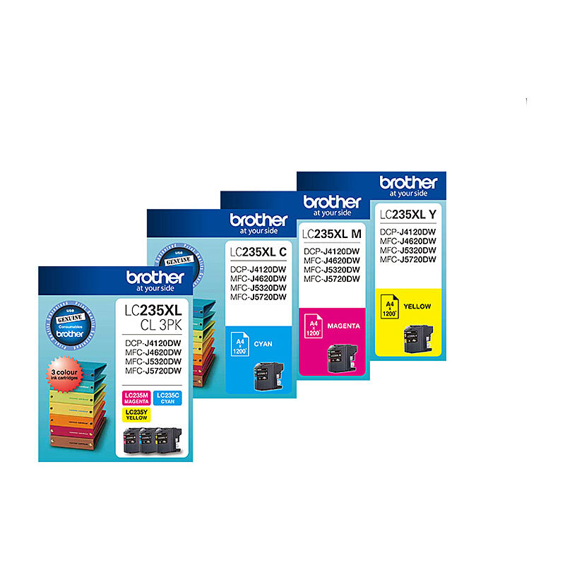 Brother LC235XL CMY Colour Pck Up to 1,200 pages each Value Pack