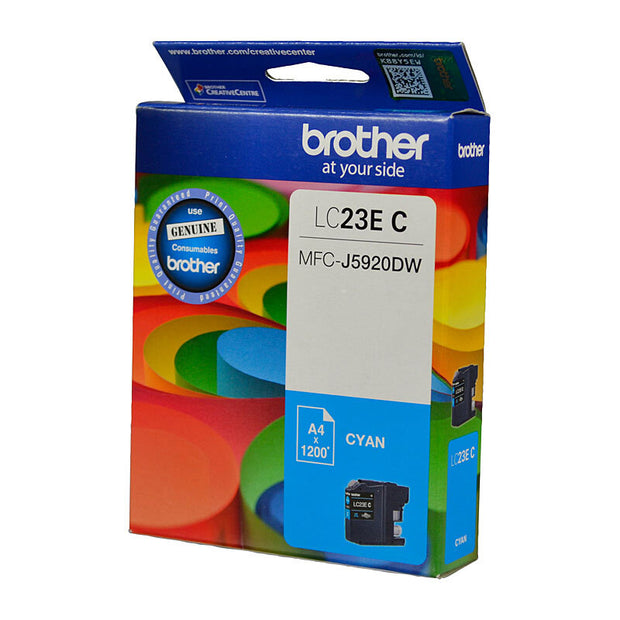 Brother LC23E Ink Cart 1,200 pages Cyan