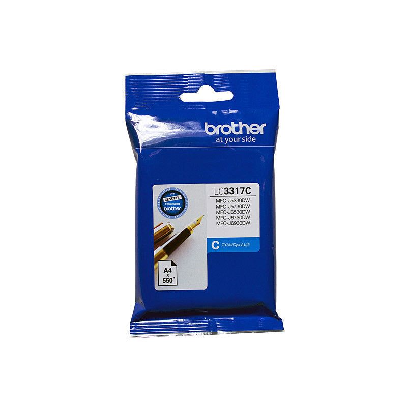 Brother LC3317 Ink Cart up to 550 pages Cyan