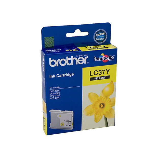 Brother LC37 Ink Cart 300 pages Yellow